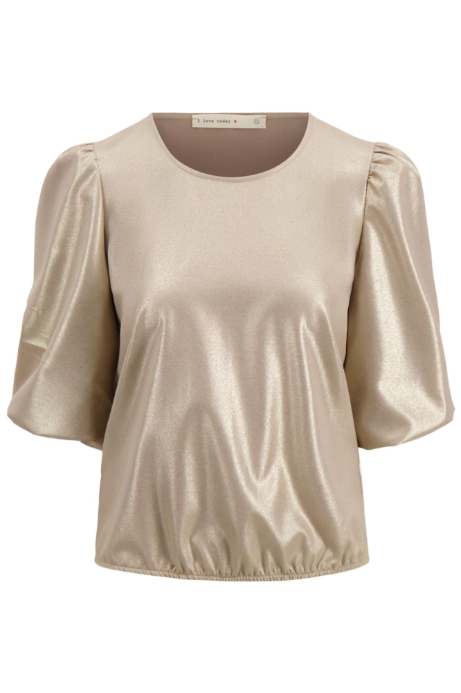 TOP MET POFMOUW LUREX 0304 220 1016 BEIGE